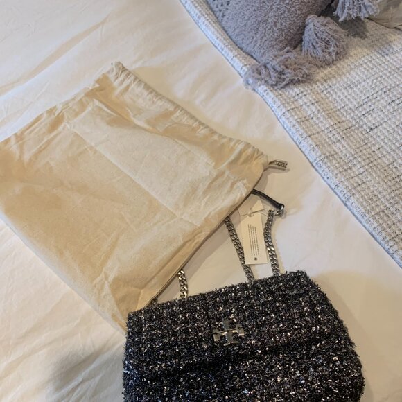 Tory Burch Kira Tweed Small Convertible Shoulder Bag NWT - Picture 3 of 4